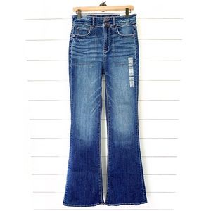 American Eagle highest rise flare stretchy jeans